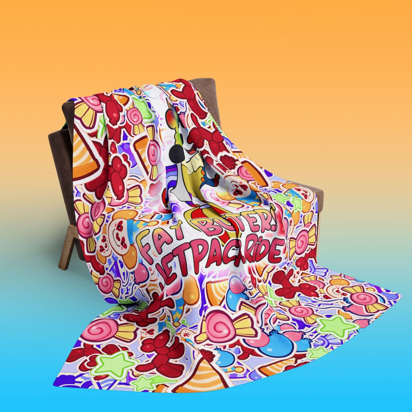 Clown Butters Fleece Blanket