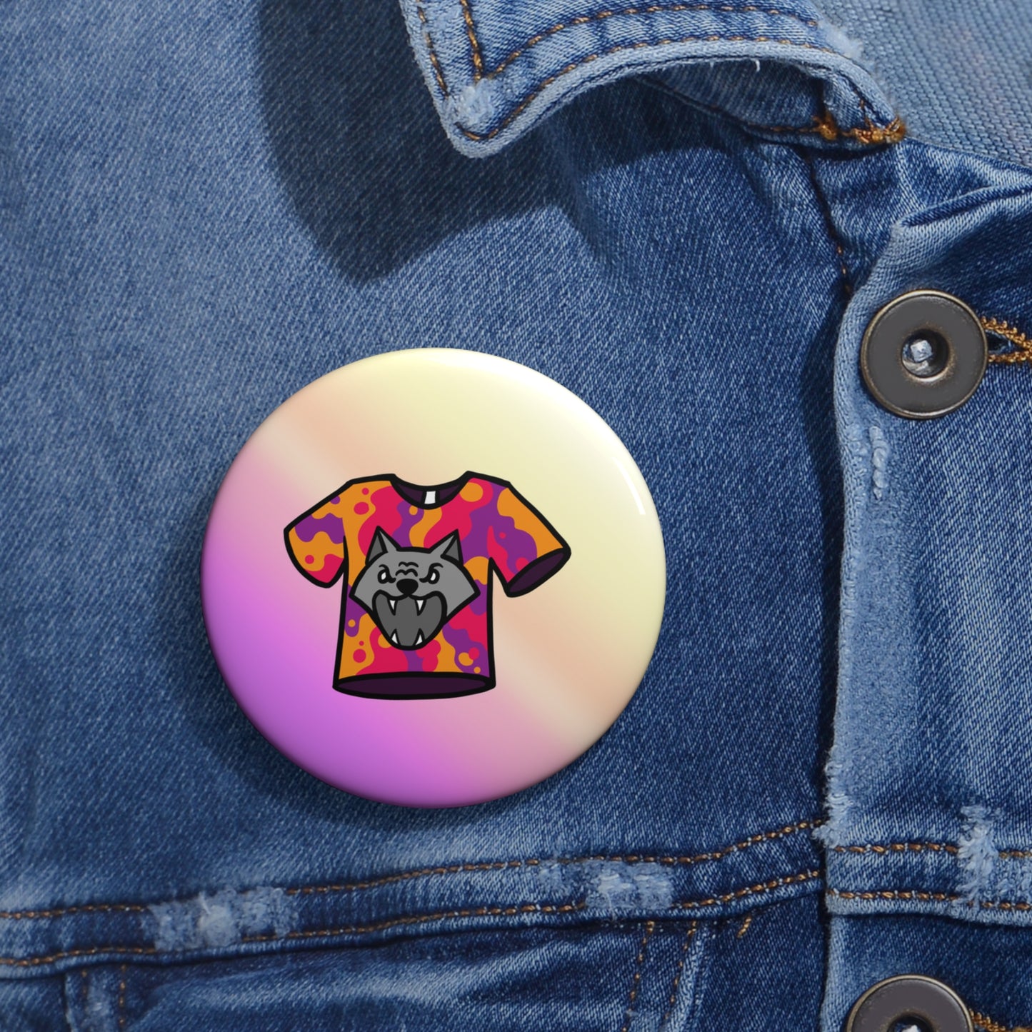 Tacky Shirt Pin Button