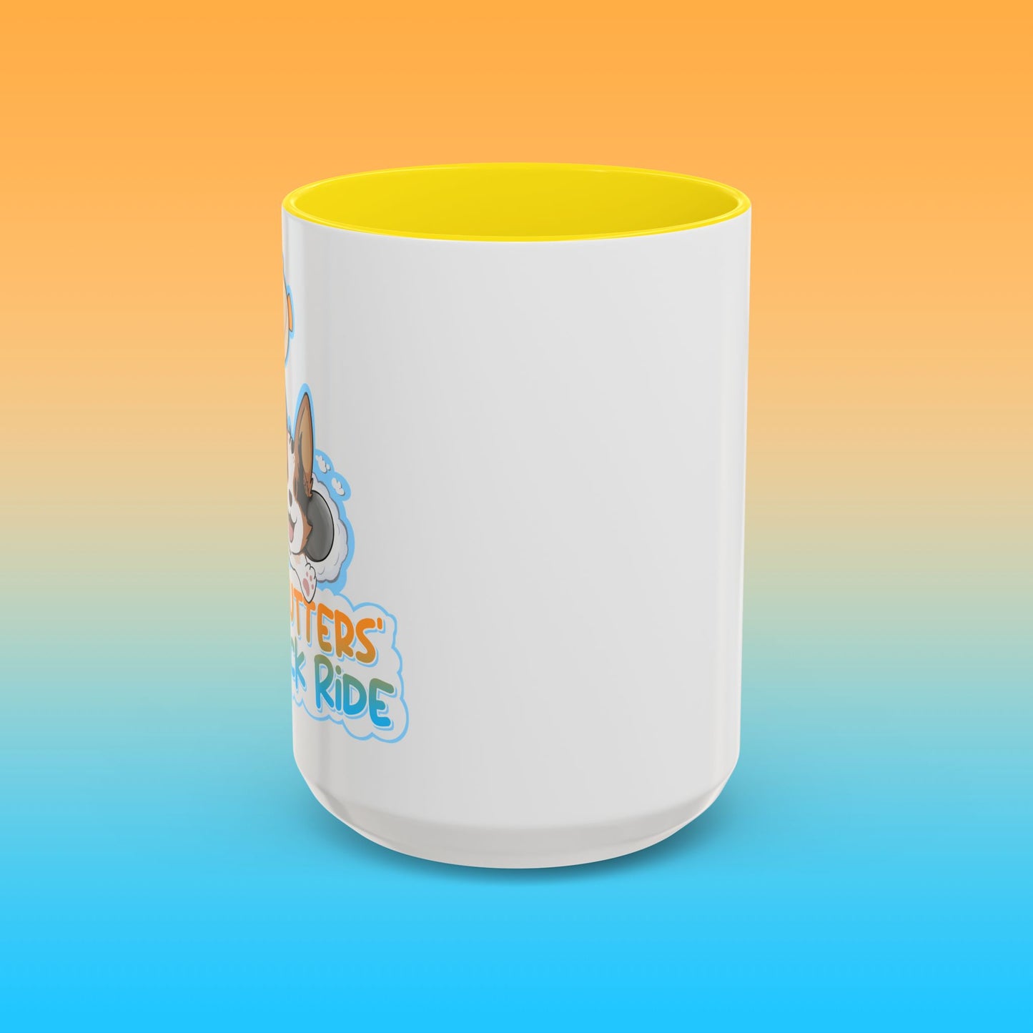 Fat Butters White Accent Mug