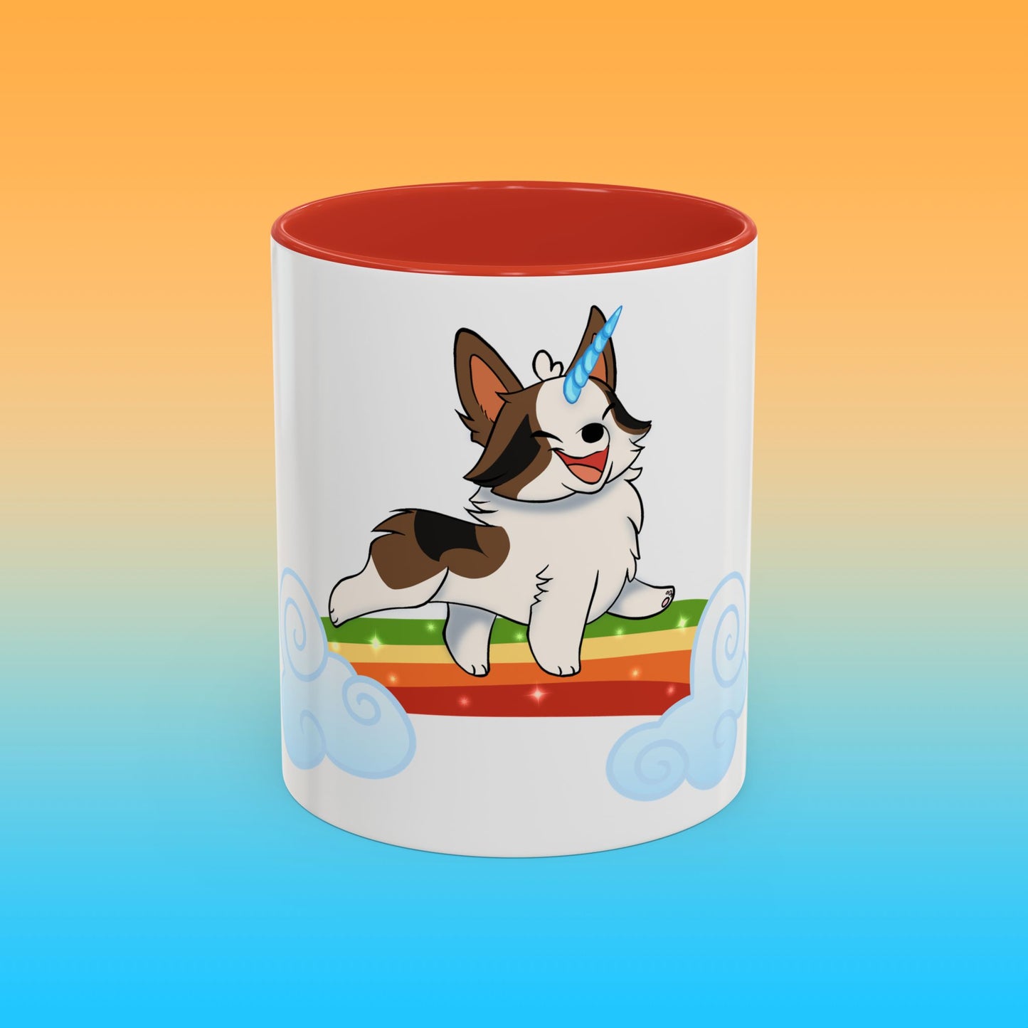 Unicorngi White Accent Mug
