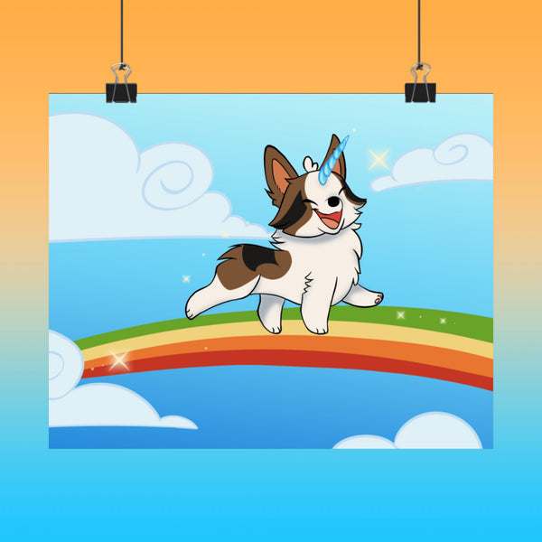 Unicorngi Matte Horizontal Poster