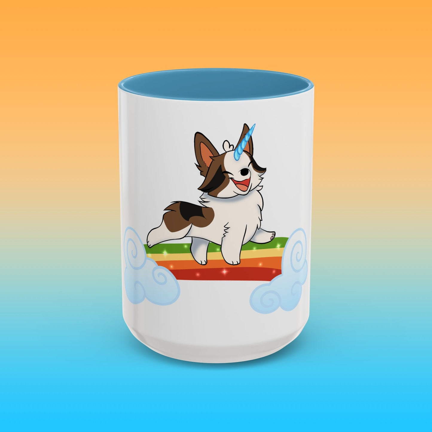 Unicorngi White Accent Mug