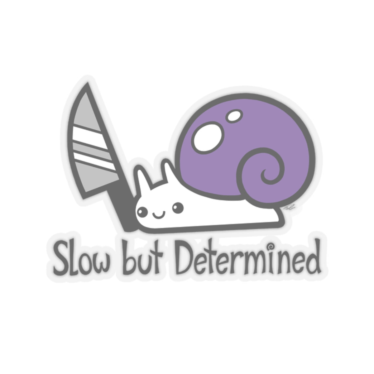 Snail on a Mission Sticker