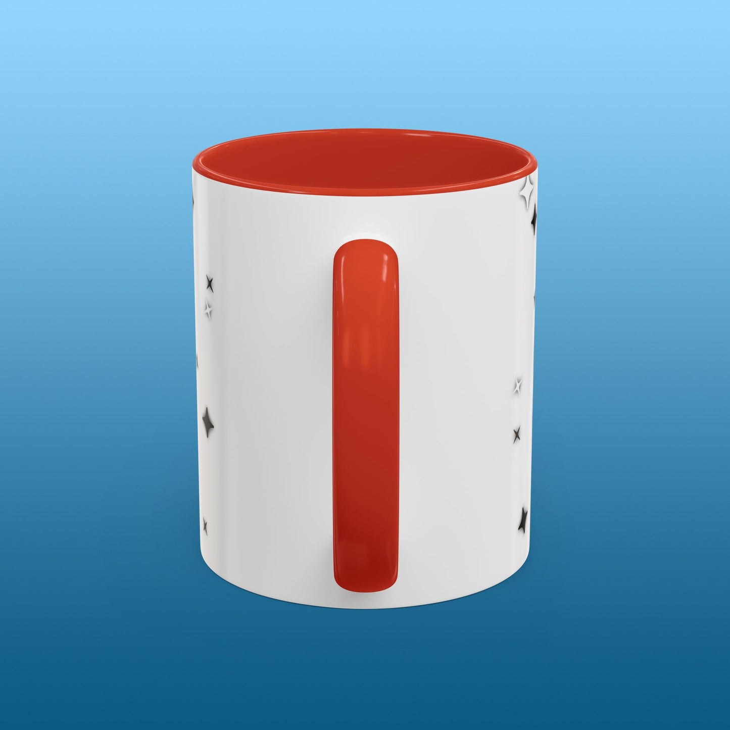 Simeck White Starry Accent Mug