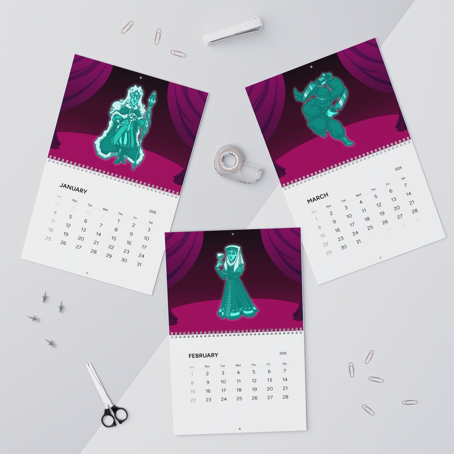 Spite Castle Wall Calendar