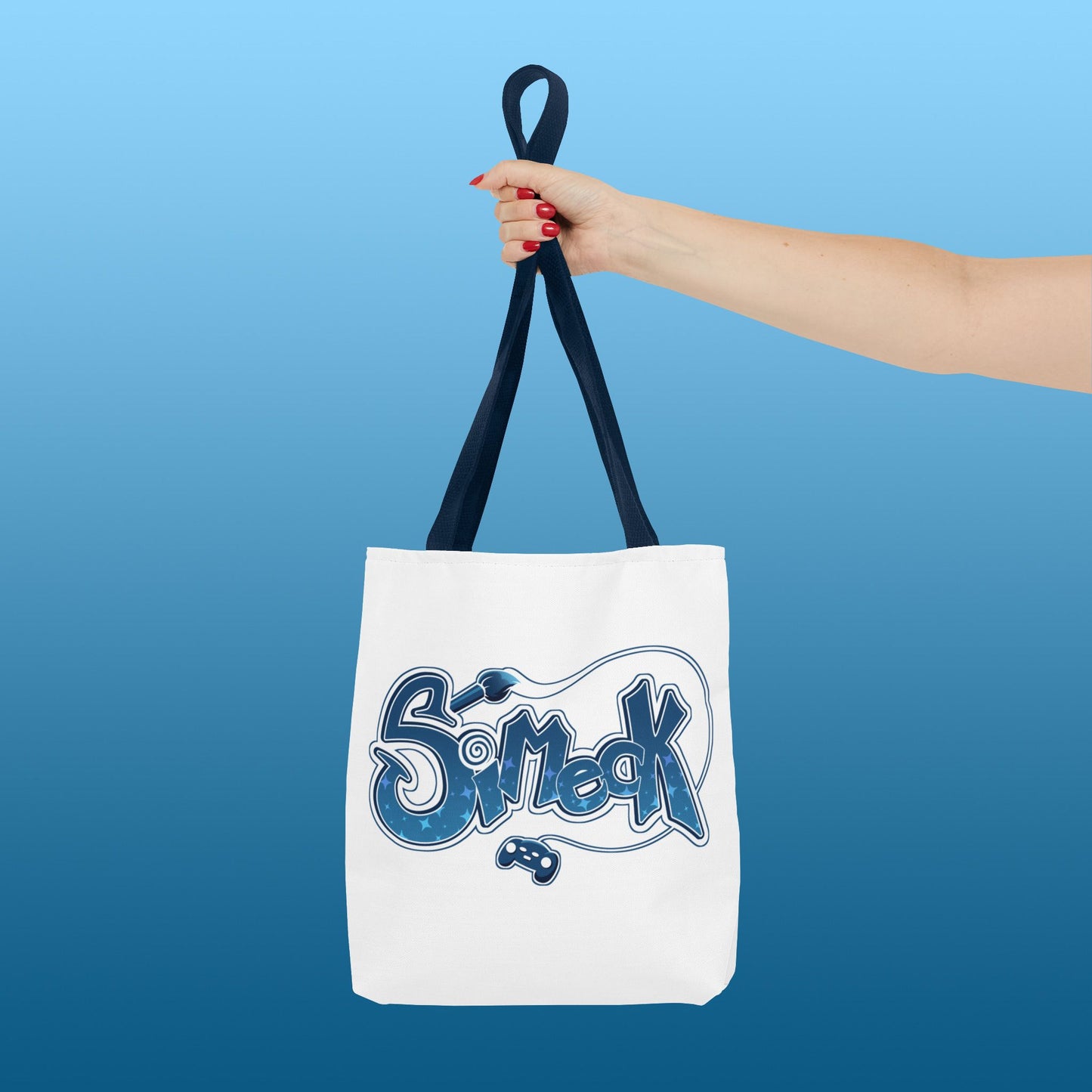 Simeck Blue Tote Bag