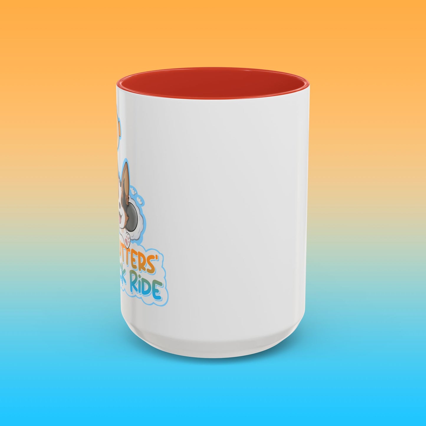 Fat Butters White Accent Mug