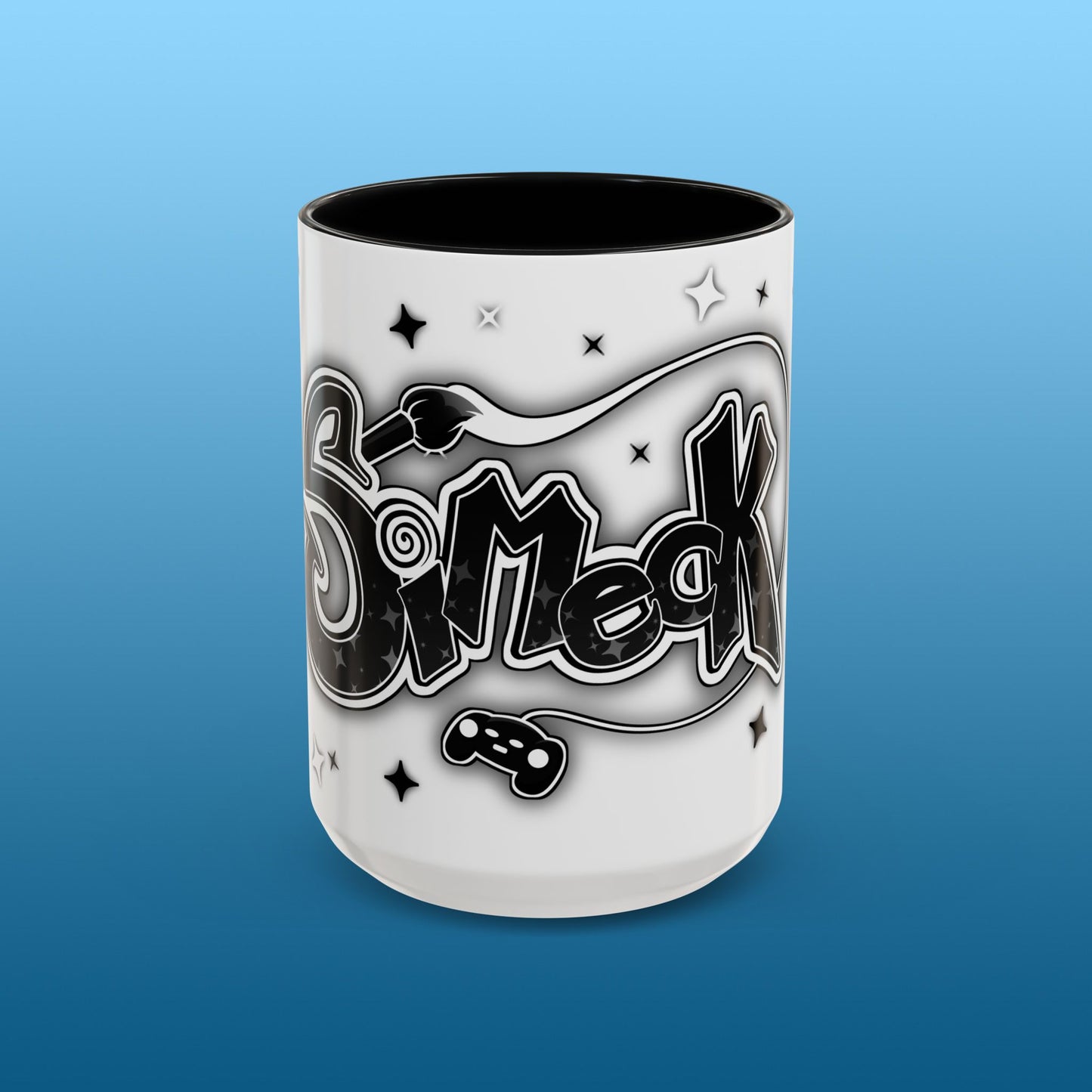 Simeck White Starry Accent Mug