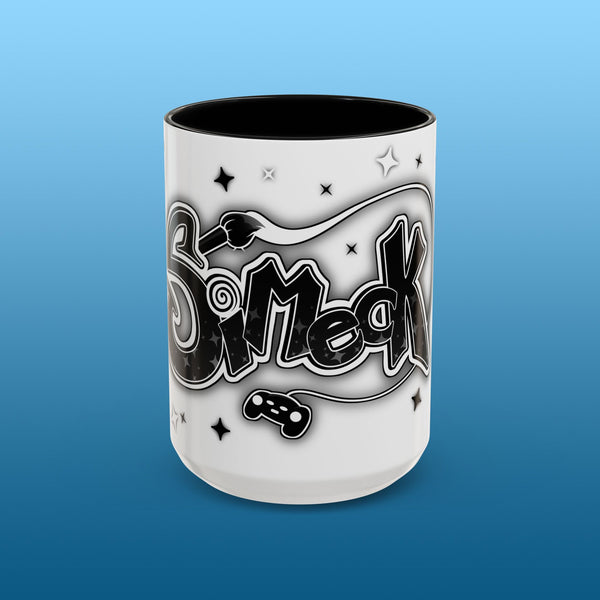 Simeck White Starry Accent Mug