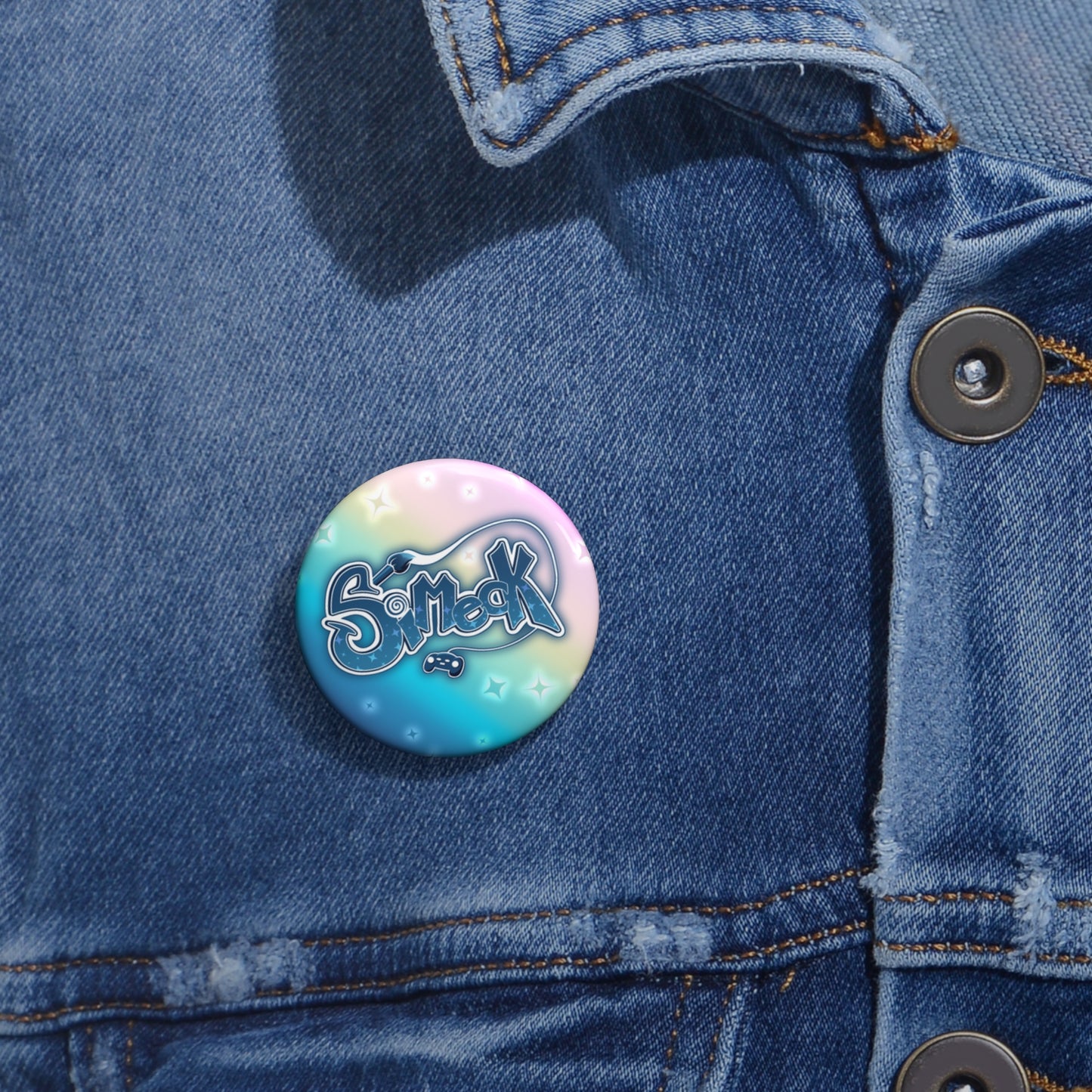 Simeck Retro Pin Button