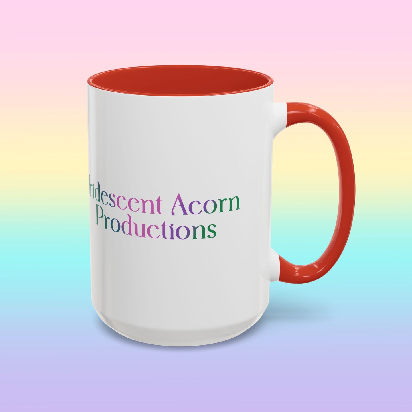Iridescent Acorn Productions White Accent Mug