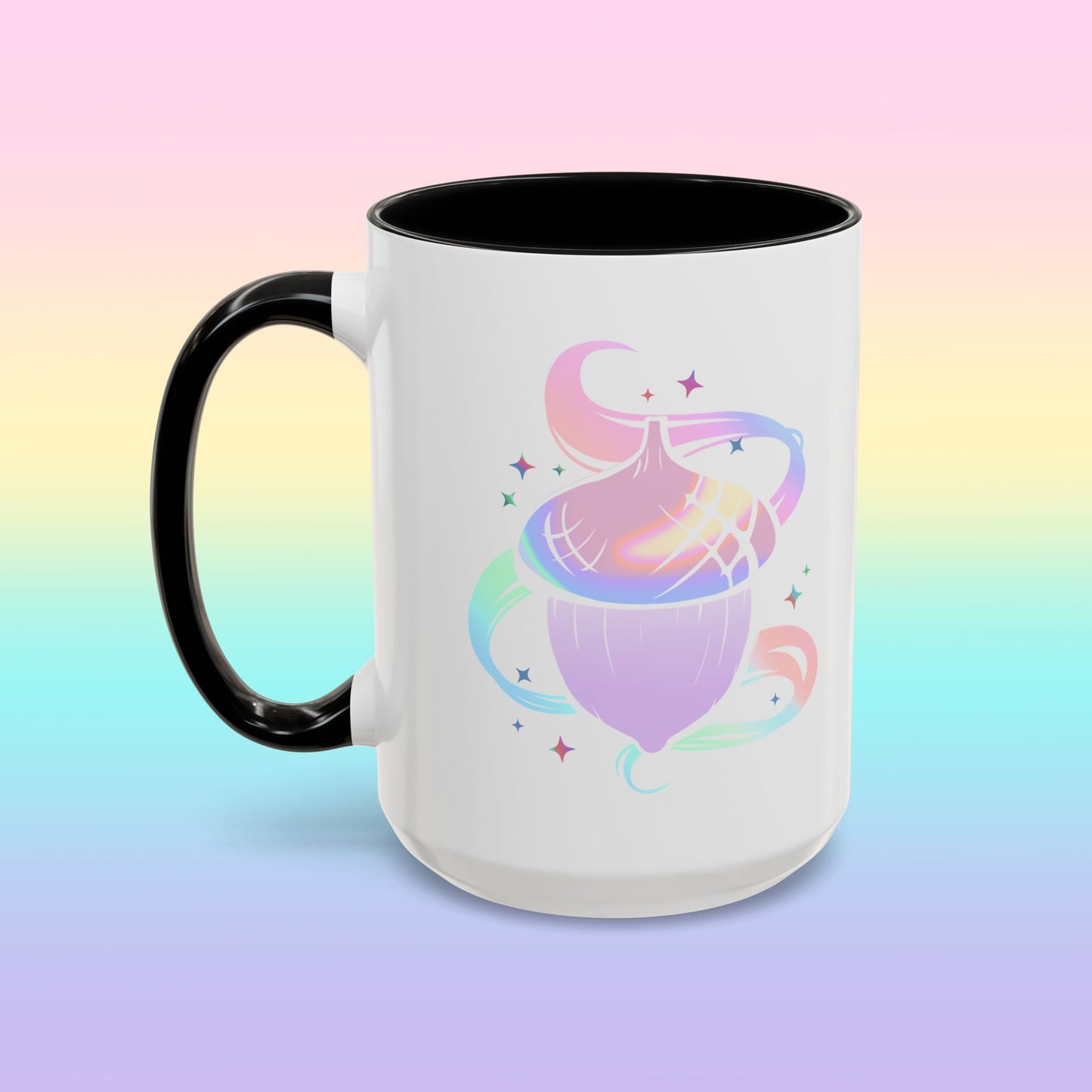 Iridescent Acorn Productions White Accent Mug