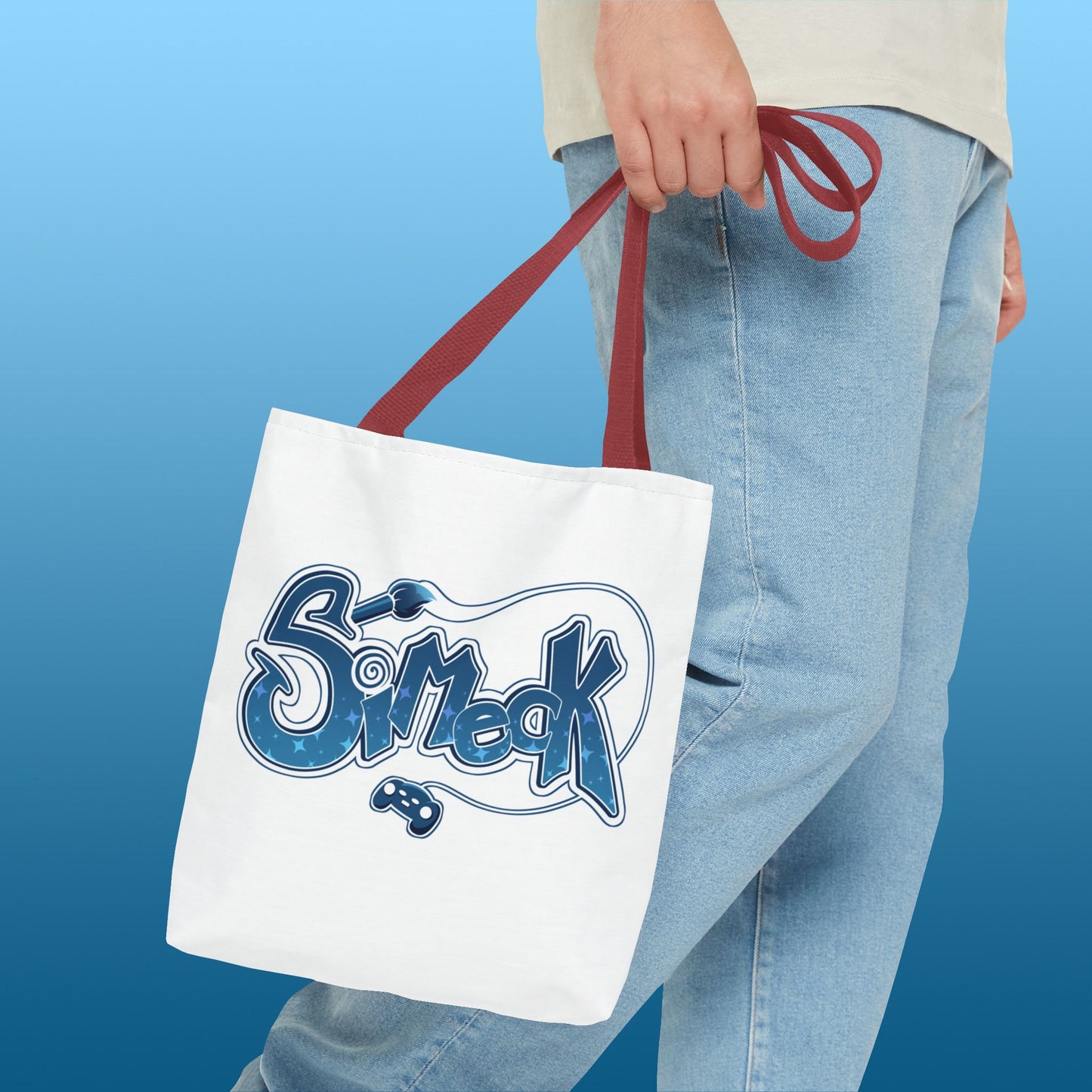 Simeck Blue Tote Bag