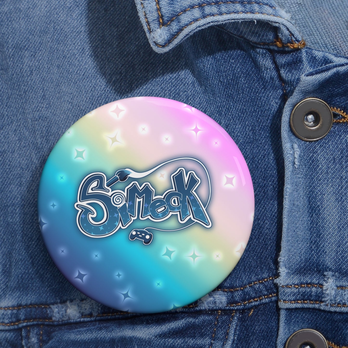 Simeck Retro Pin Button