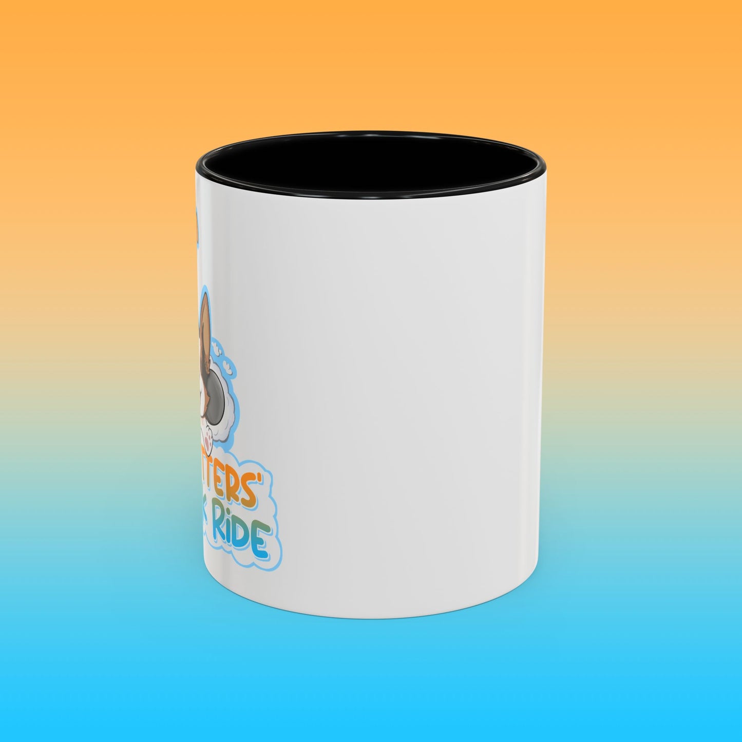 Fat Butters White Accent Mug