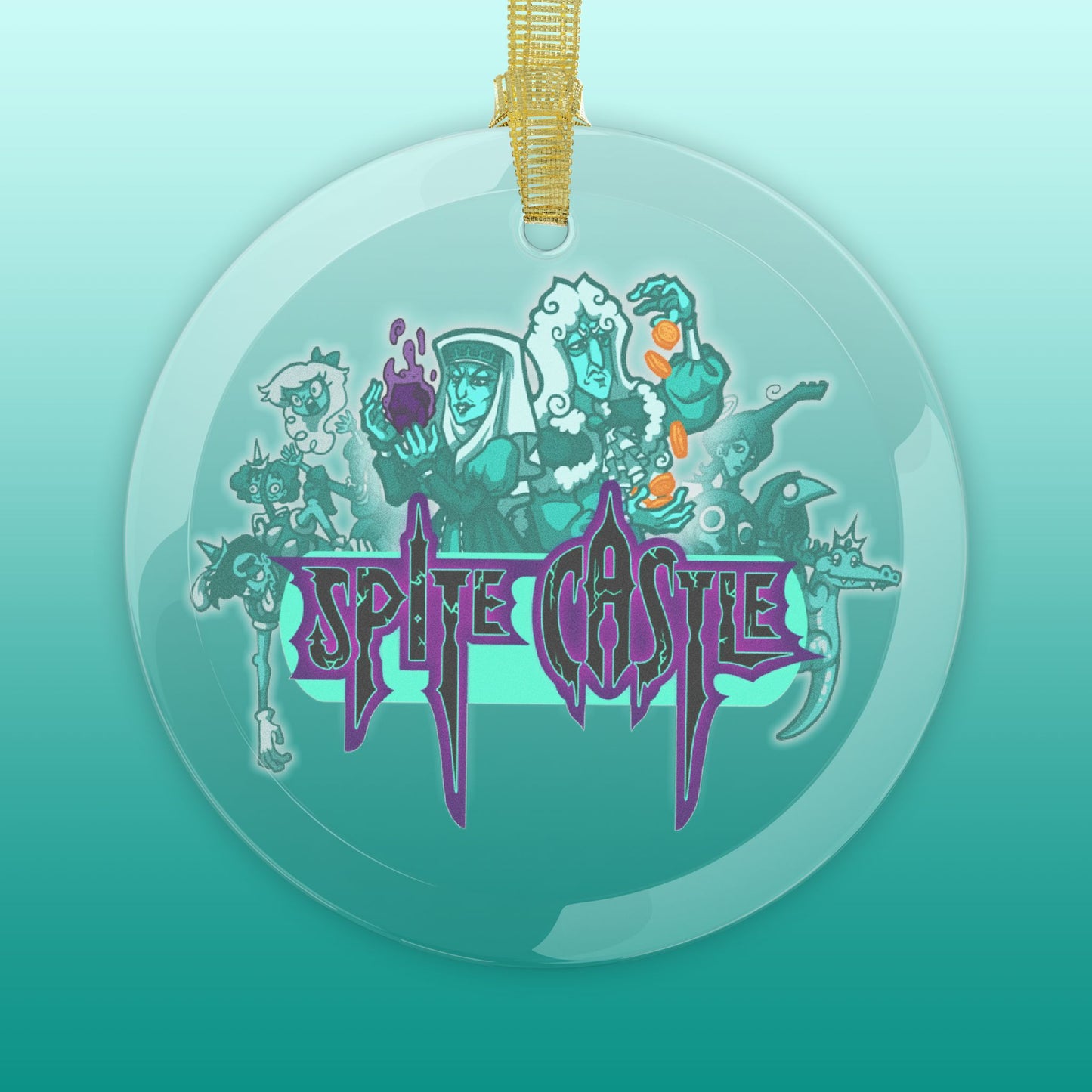 Spite Castle Logo Glass Ornament