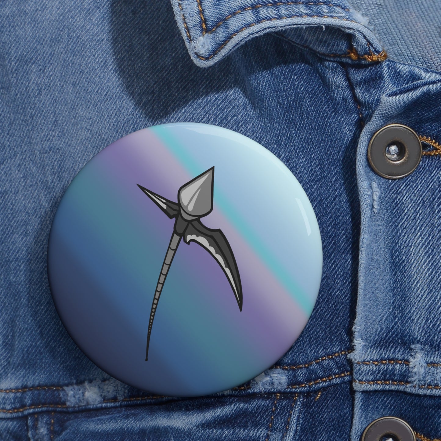 Absurdly Long Halberd Pin Button
