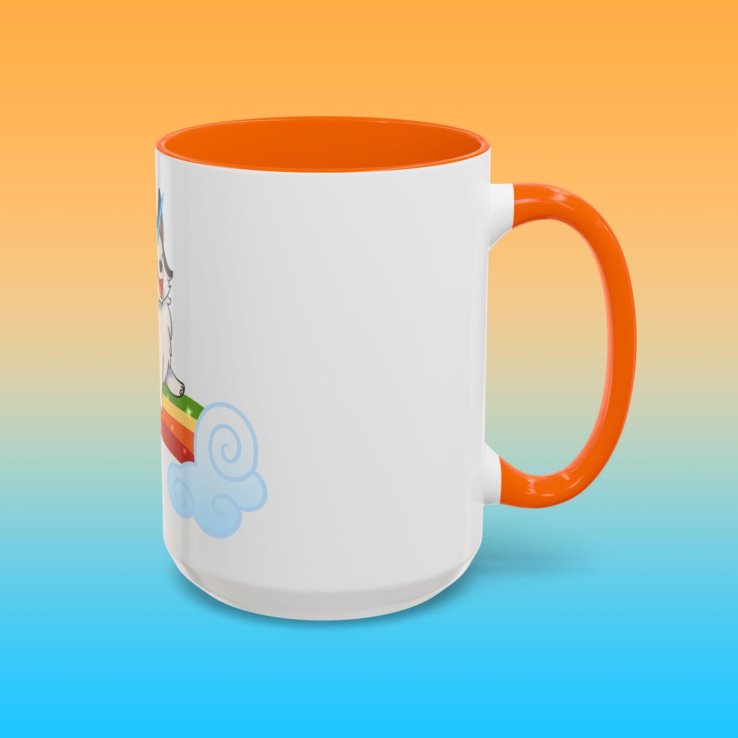 Unicorngi White Accent Mug