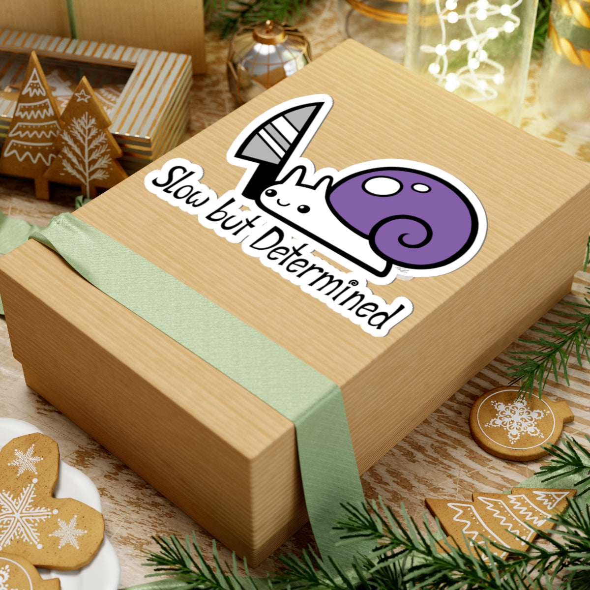 Snail on a Mission Sticker