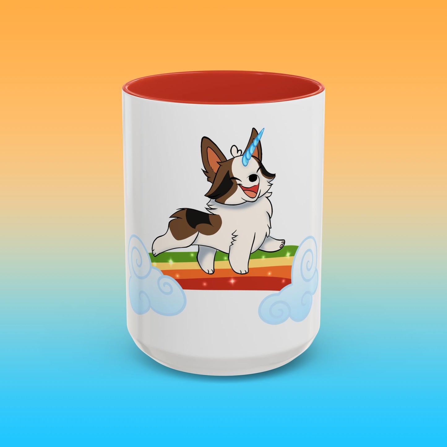 Unicorngi White Accent Mug