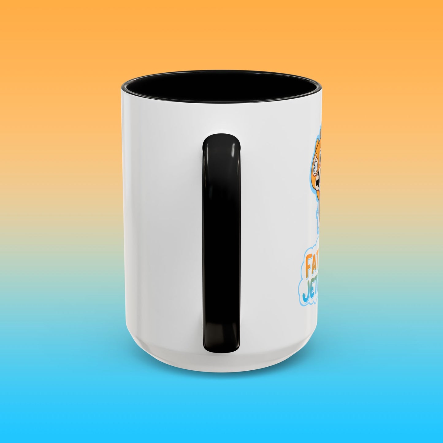 Fat Butters White Accent Mug