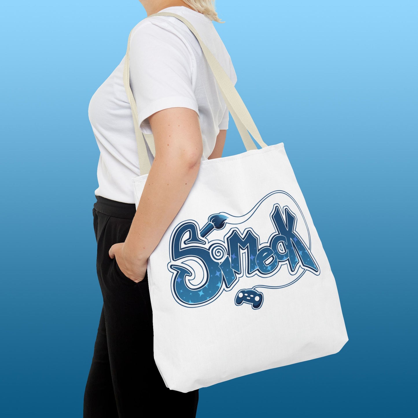 Simeck Blue Tote Bag