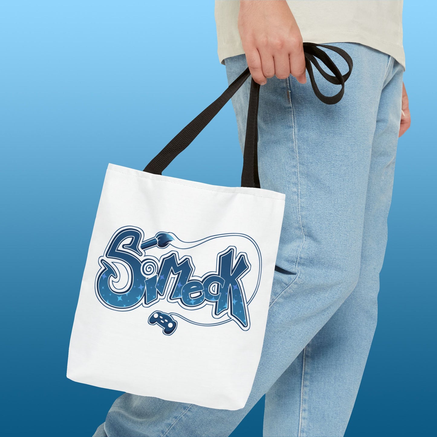 Simeck Blue Tote Bag