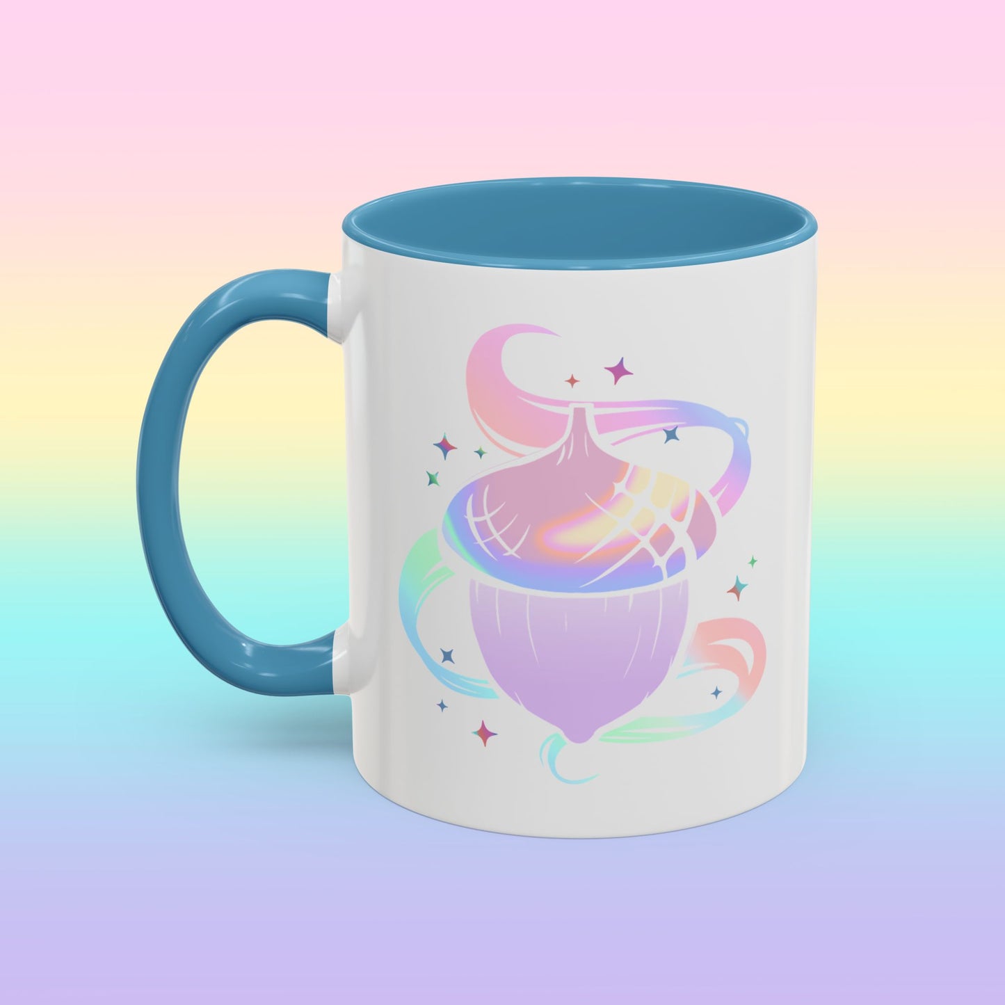 Iridescent Acorn Productions White Accent Mug