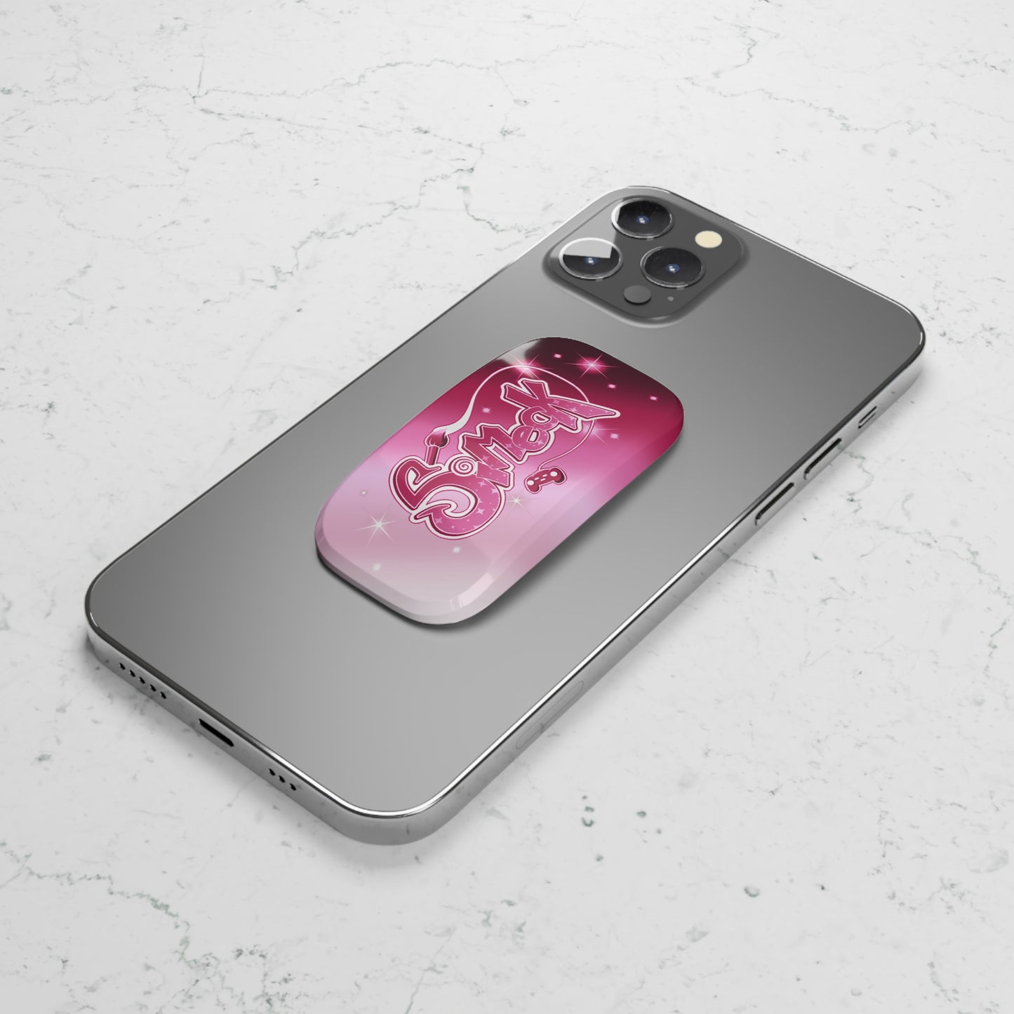 Simeck Pink Diamond Phone Click-On Grip