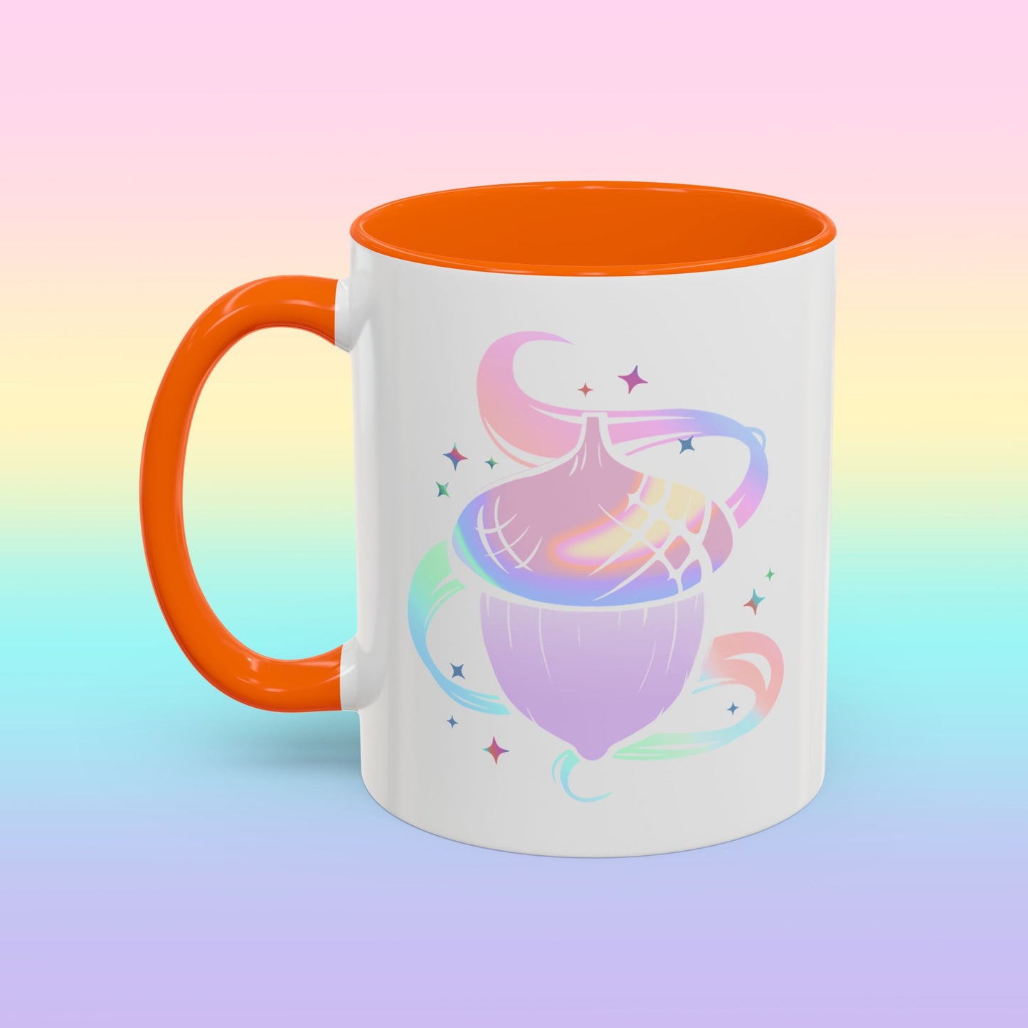 Iridescent Acorn Productions White Accent Mug
