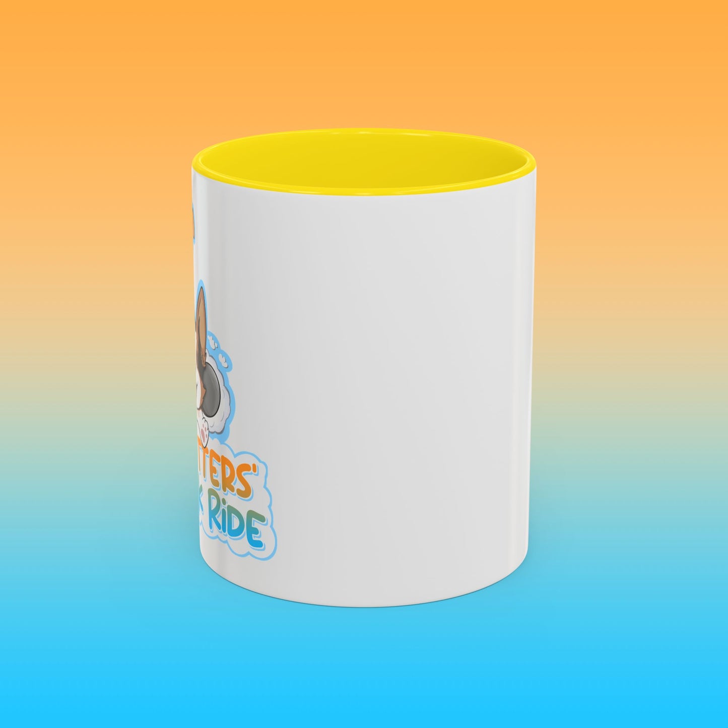 Fat Butters White Accent Mug