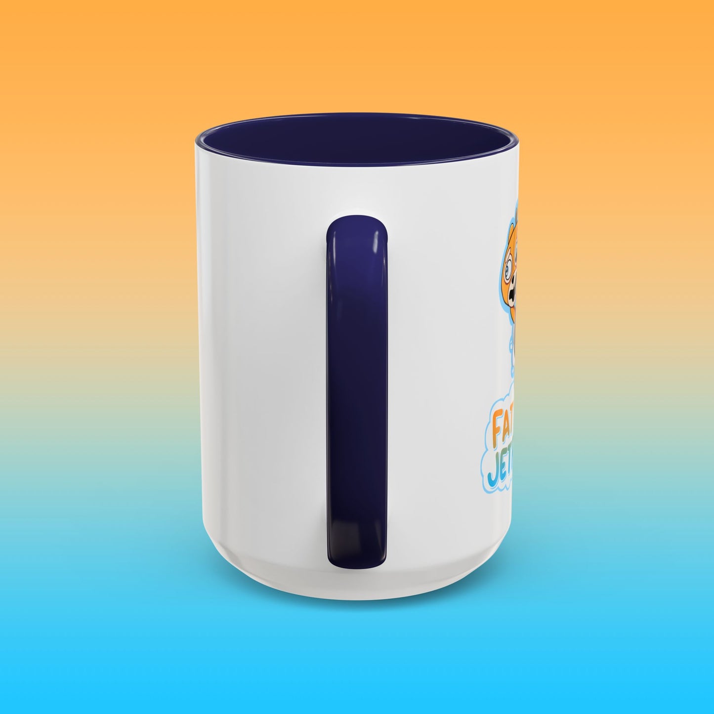 Fat Butters White Accent Mug