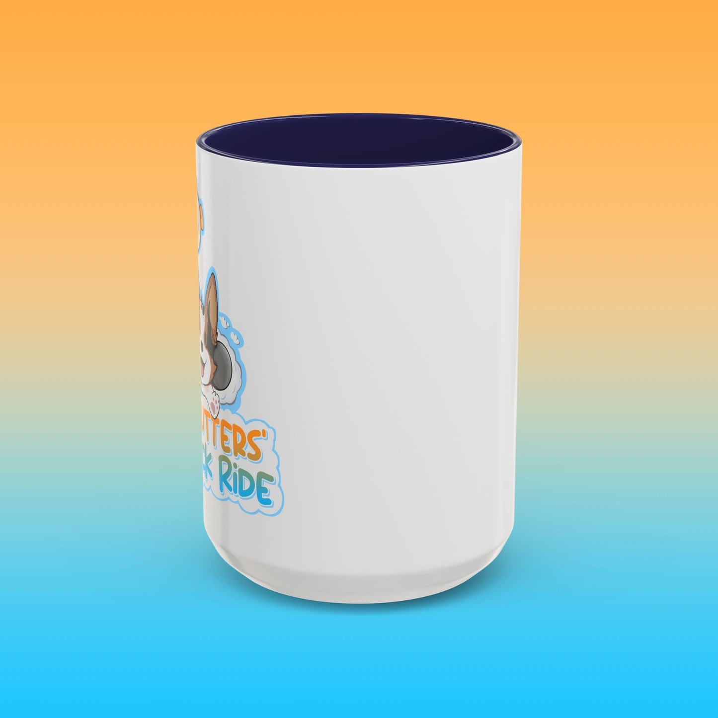 Fat Butters White Accent Mug