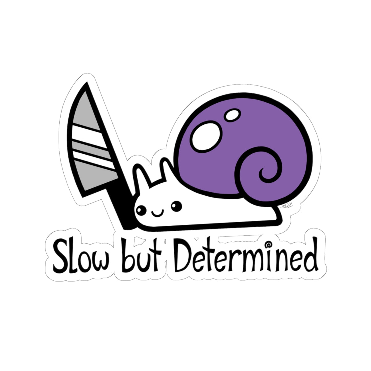Snail on a Mission Sticker