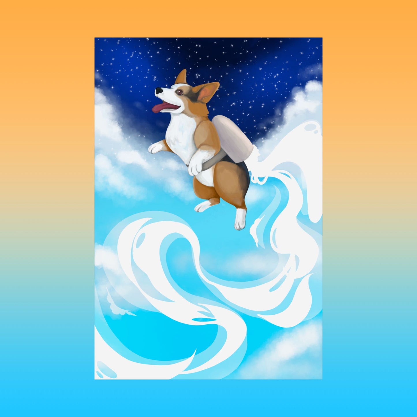 Starry Butters Matte Vertical Poster