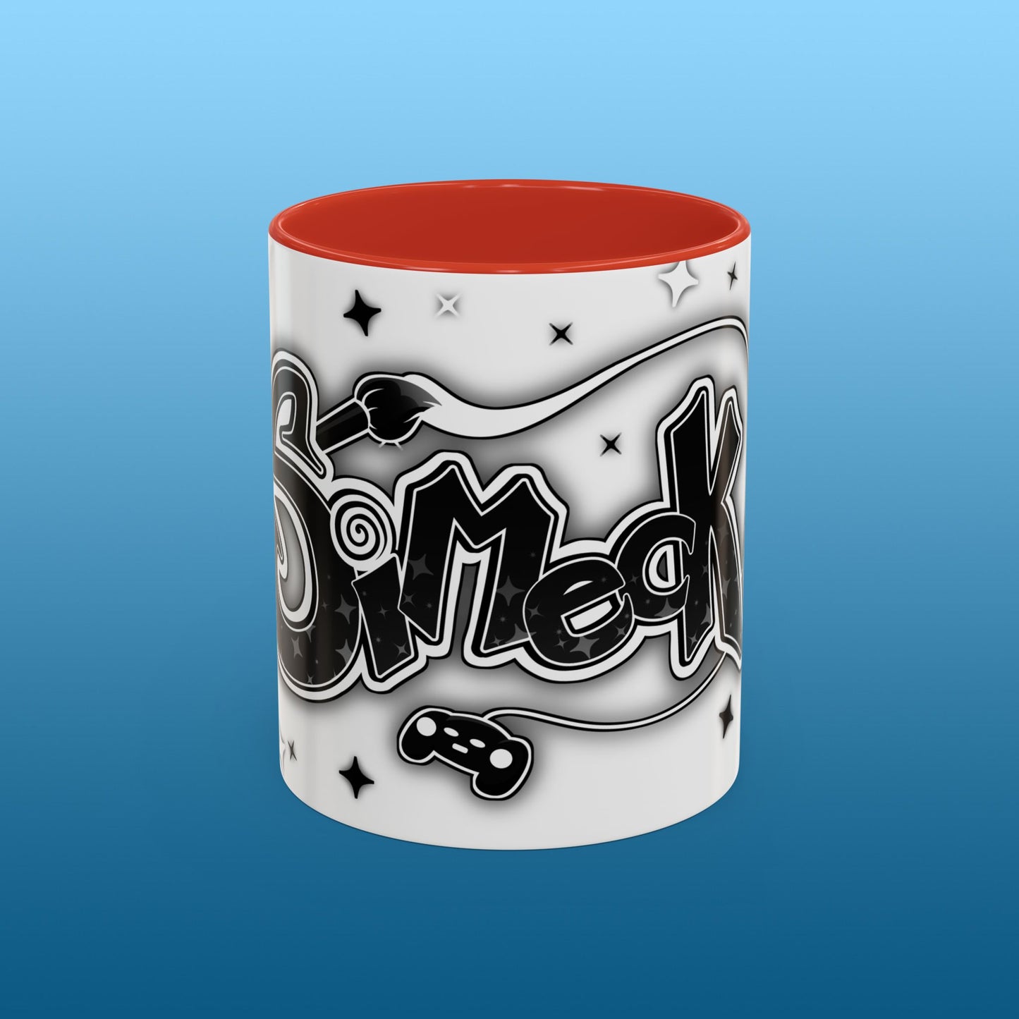 Simeck White Starry Accent Mug