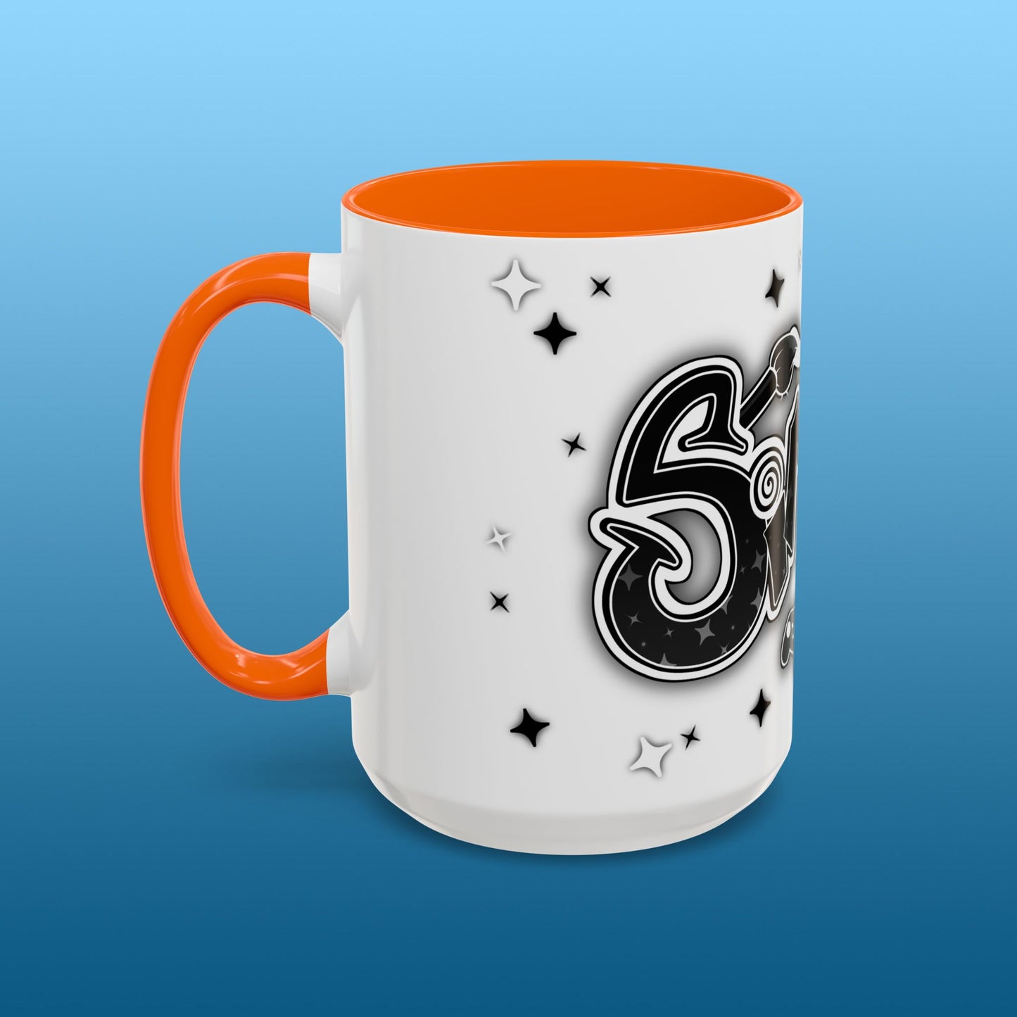 Simeck White Starry Accent Mug