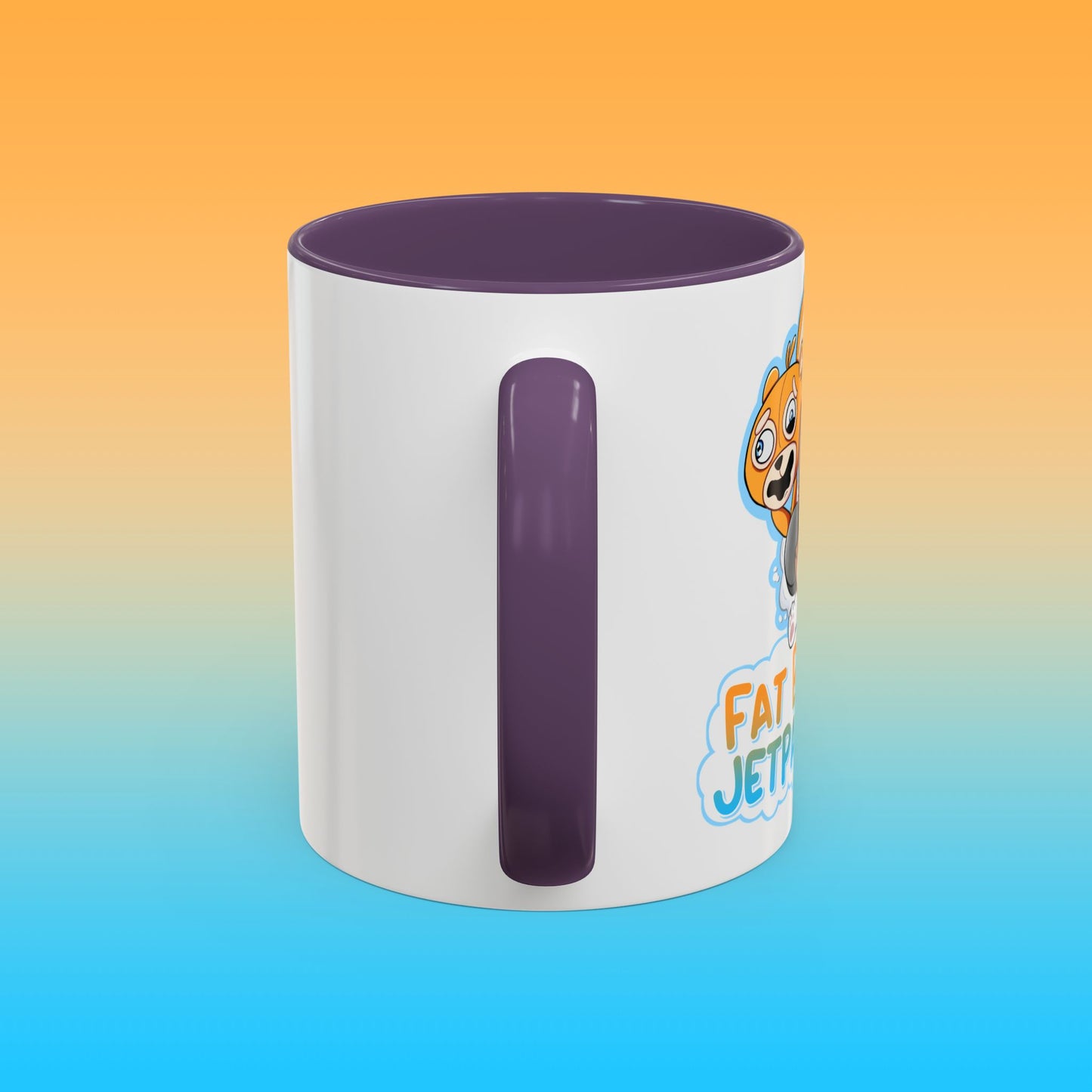 Fat Butters White Accent Mug