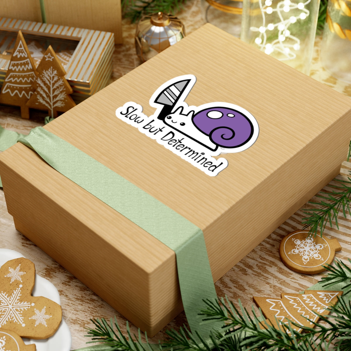 Snail on a Mission Sticker