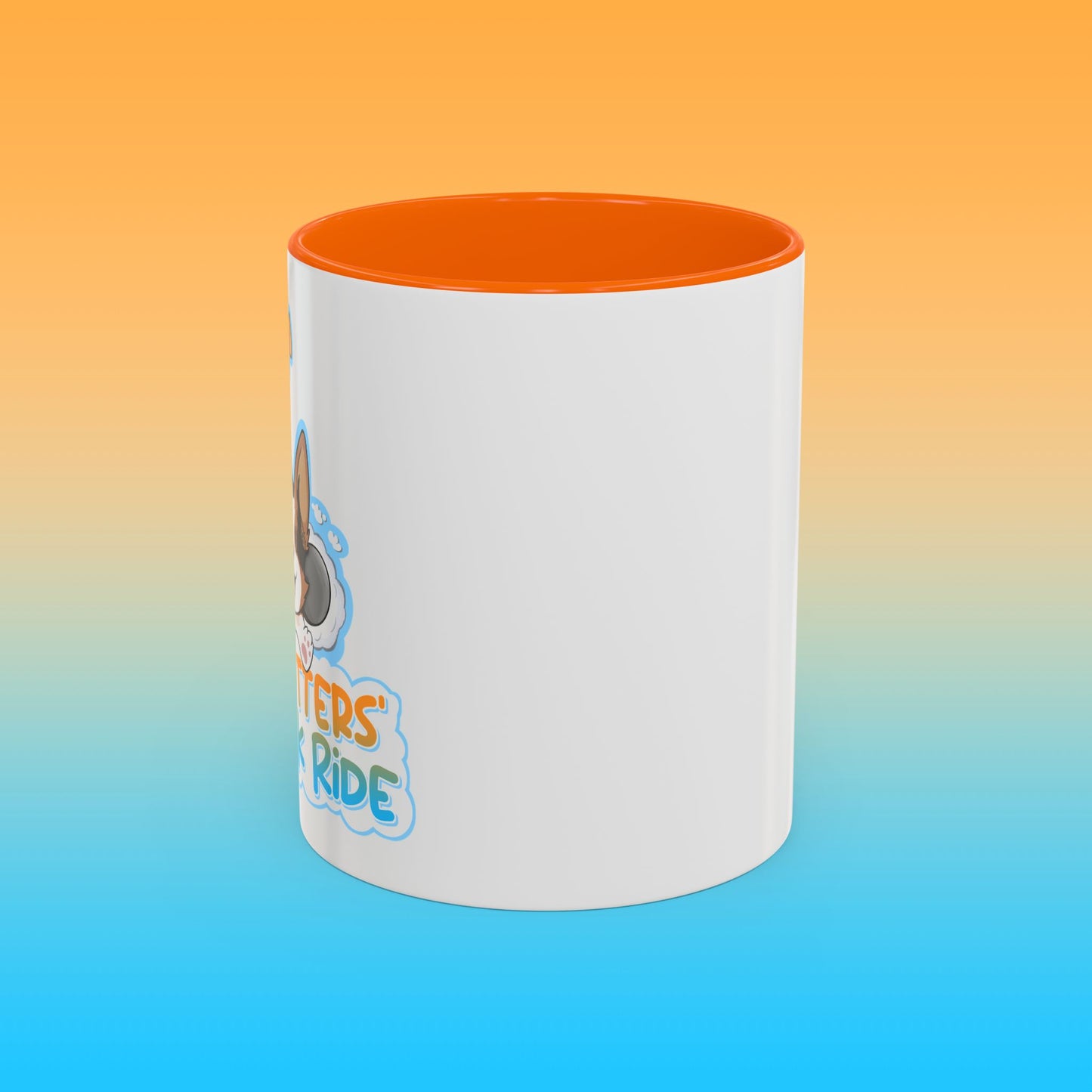 Fat Butters White Accent Mug