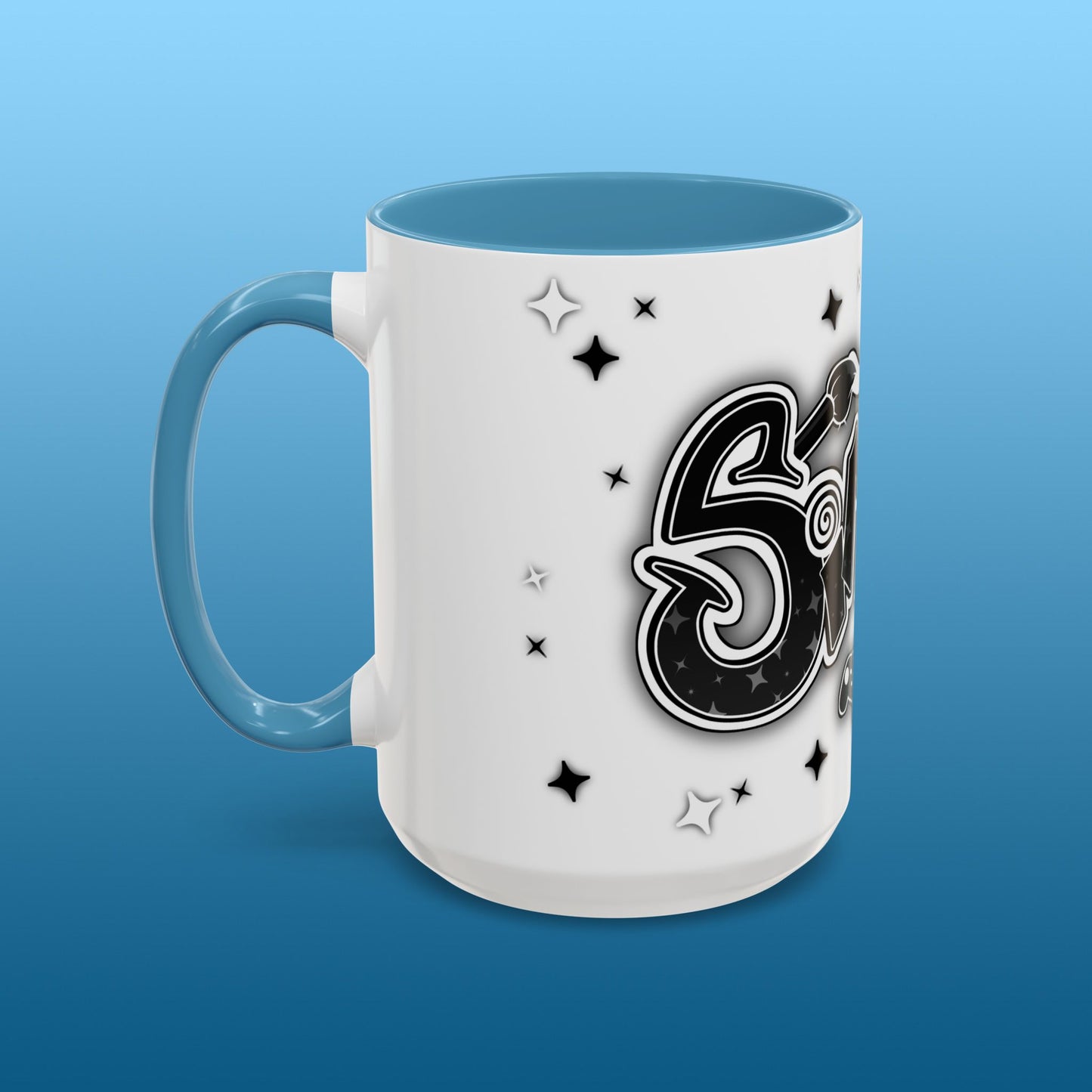 Simeck White Starry Accent Mug