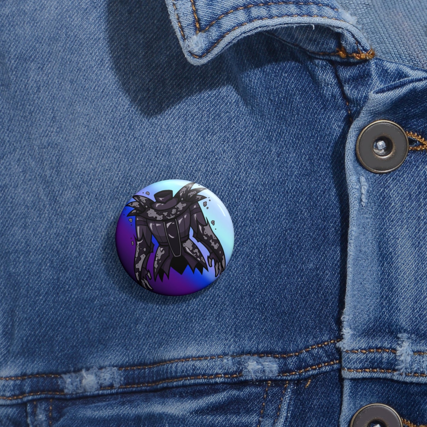 Ashen Mail of Spite Pin Button