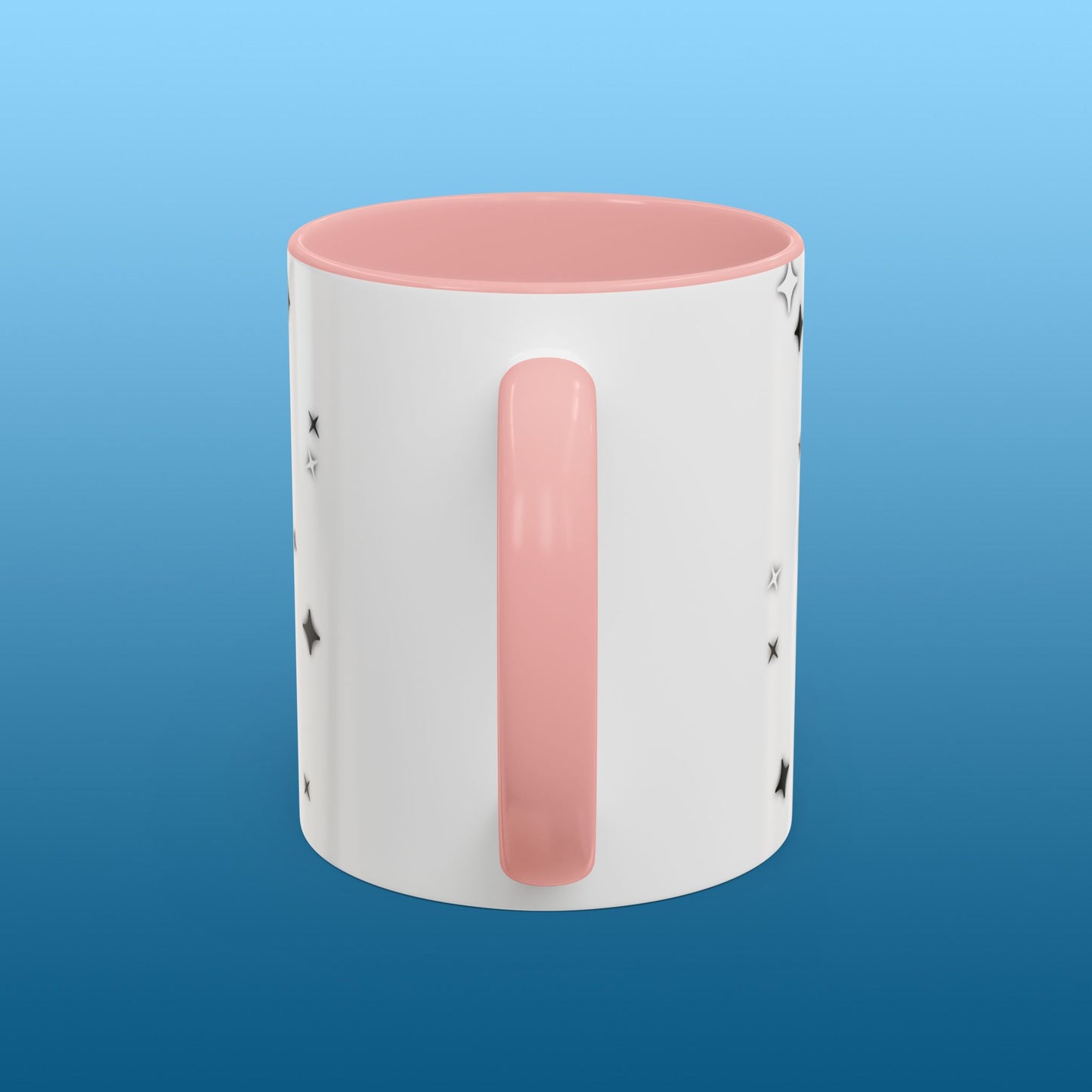 Simeck White Starry Accent Mug