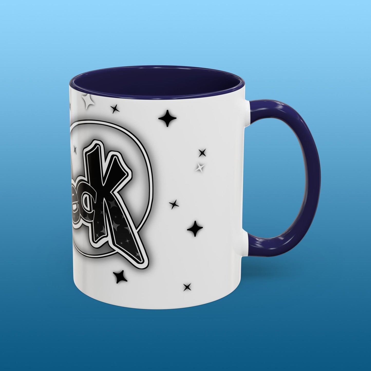 Simeck White Starry Accent Mug