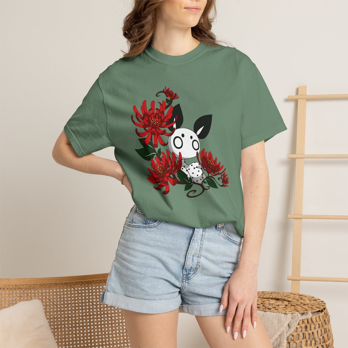 Red Flower T-shirt