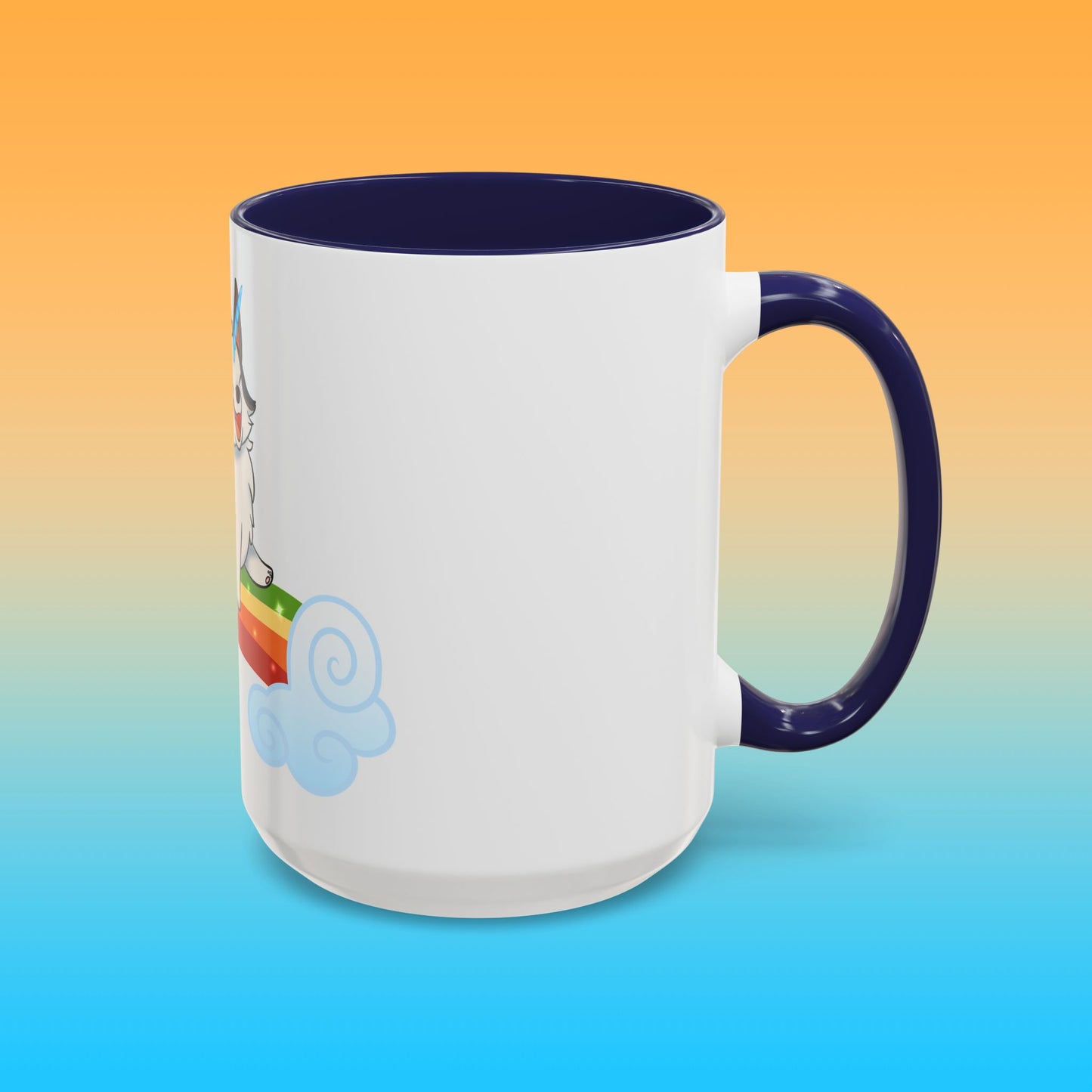 Unicorngi White Accent Mug