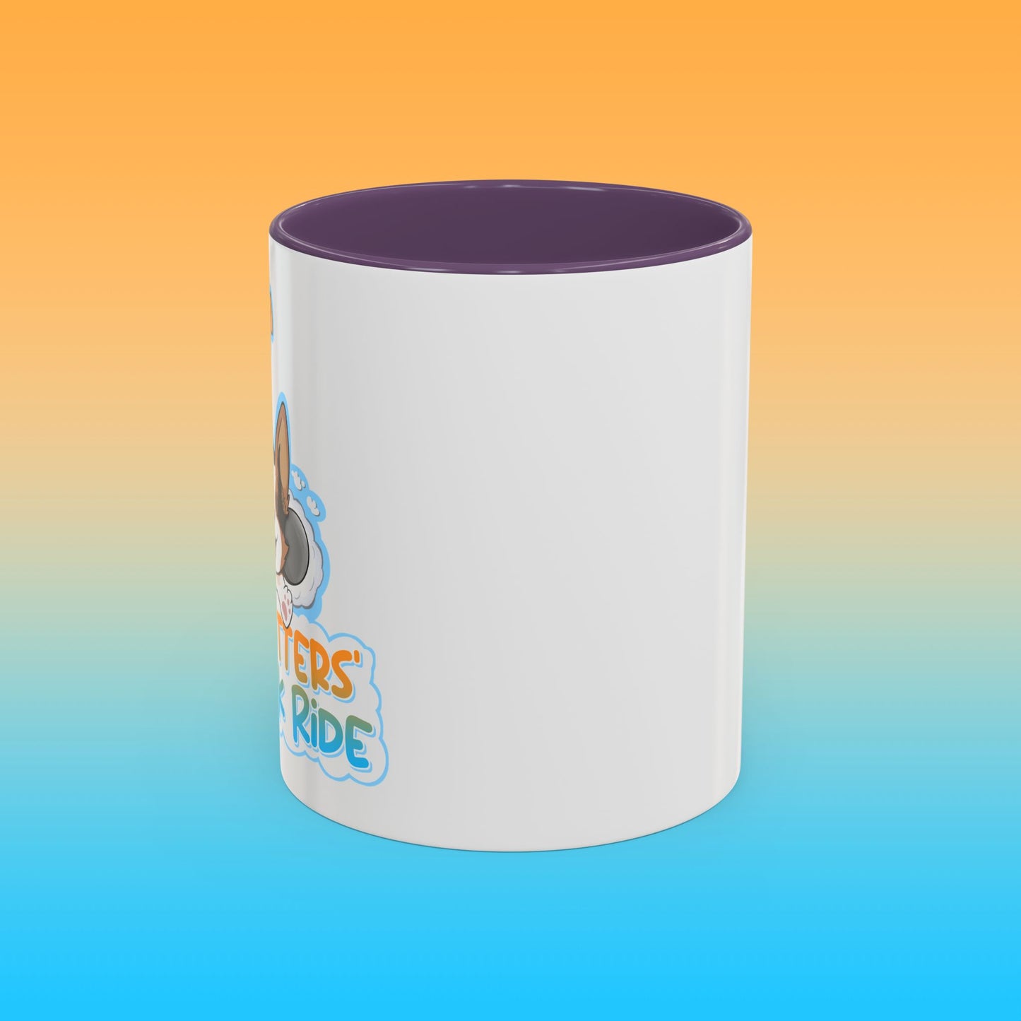 Fat Butters White Accent Mug
