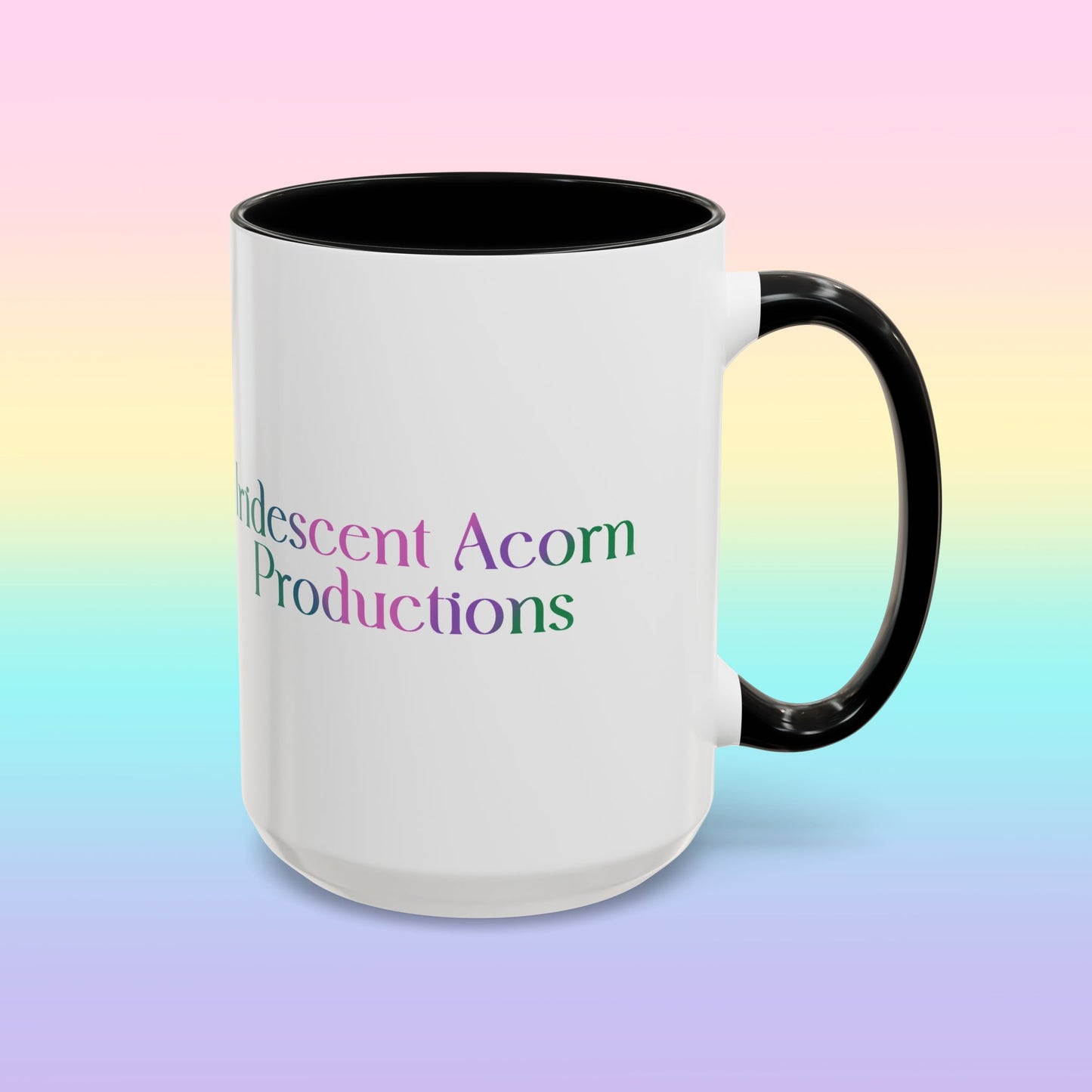 Iridescent Acorn Productions White Accent Mug