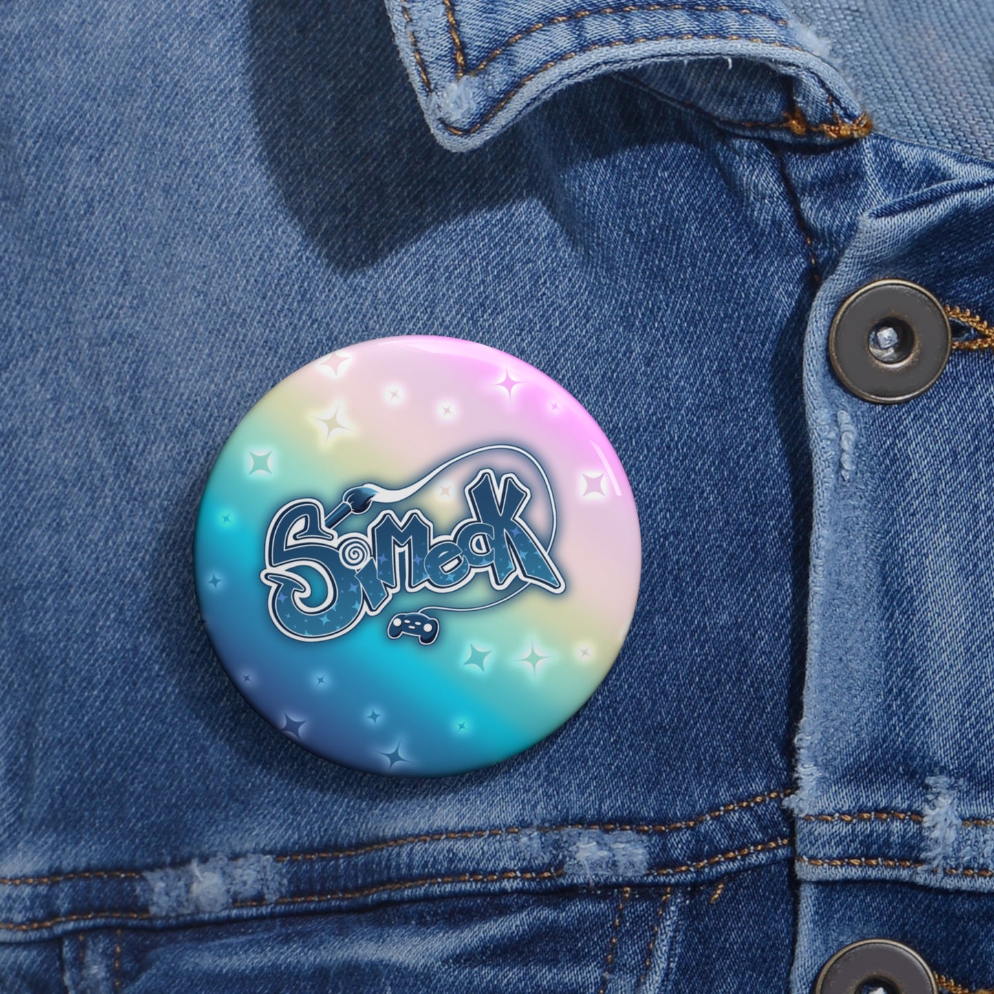 Simeck Retro Pin Button