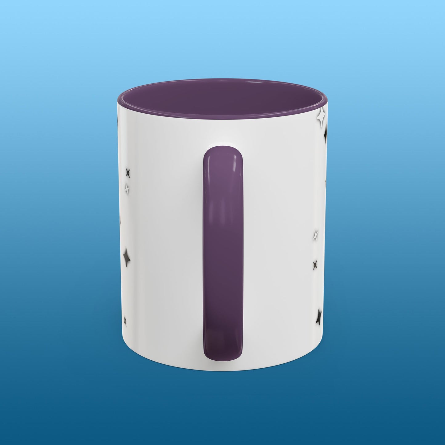Simeck White Starry Accent Mug
